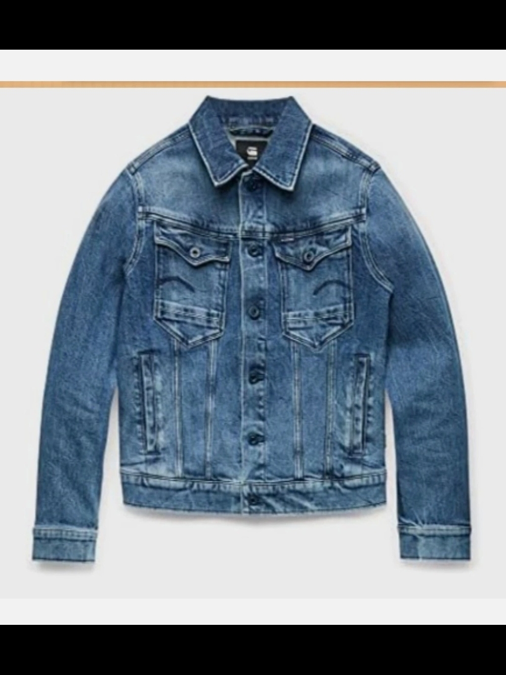 G-STAR RAW Women's Arc 3D Slim Denim Jacket Blue-Faded Santorini- SZ XSmall NWT